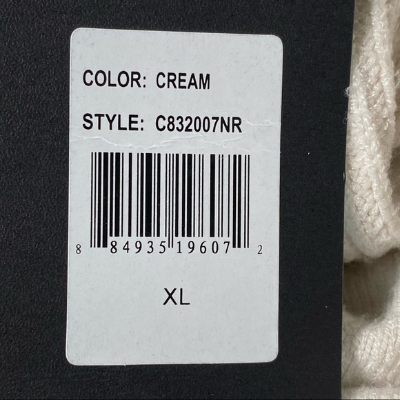 Roomy ribbed knit sweater, side vents, slight cowl neck, Devotion by Cyrus, XL - Picture 2 of 15